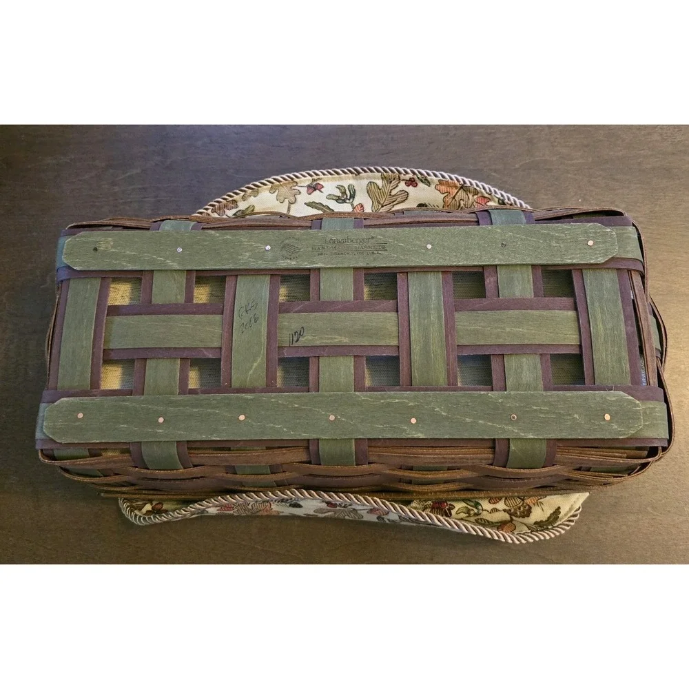 Longaberger 2008 Harvest Weave Bread Basket Combo Autumn Path  FALL